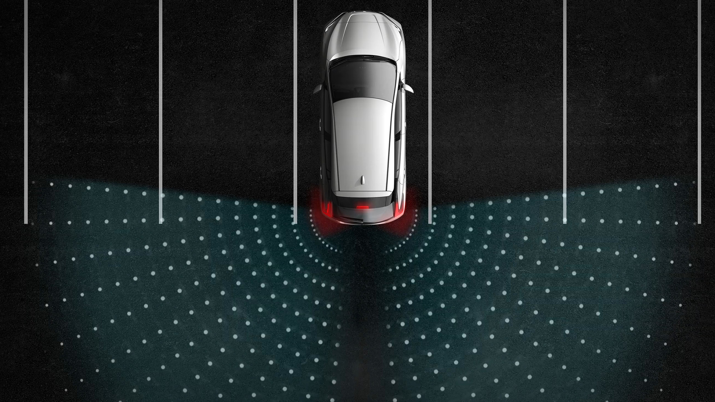 Illustration af Advarsel ved trafik bagtil