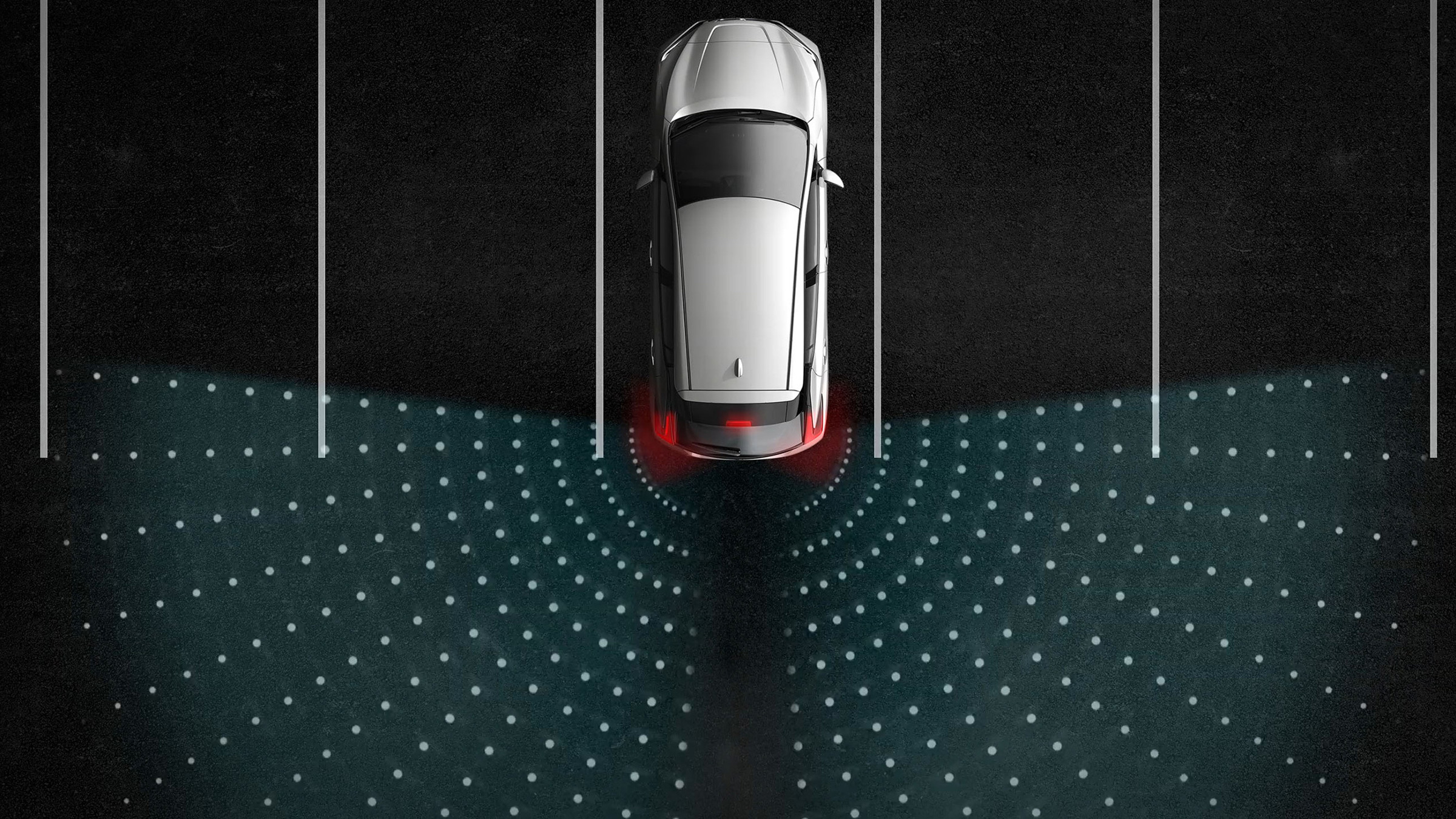 Illustration af Advarsel ved trafik bagtil