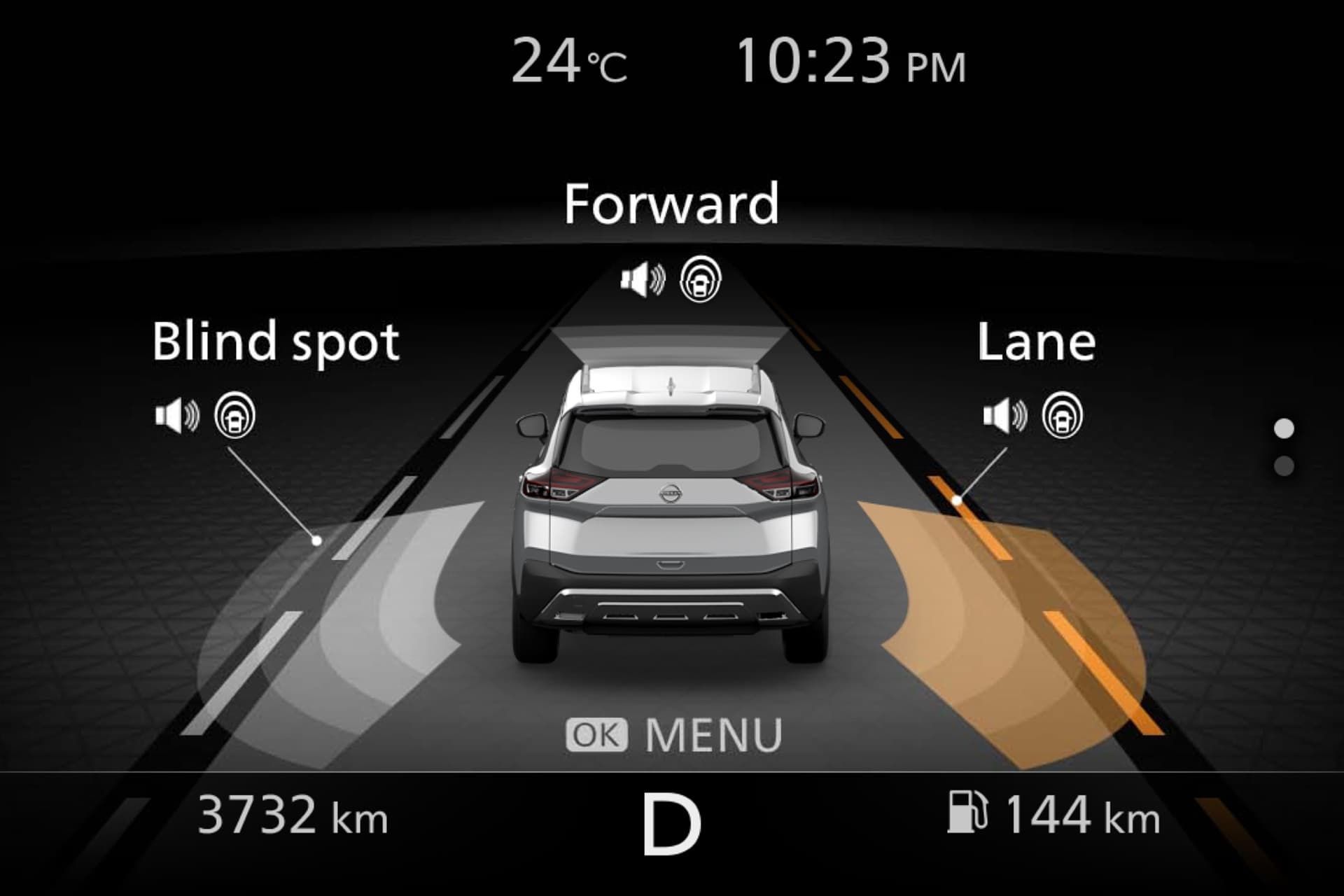 Nissan X-TRAIL – Infoskærm – Automatisk afspilning