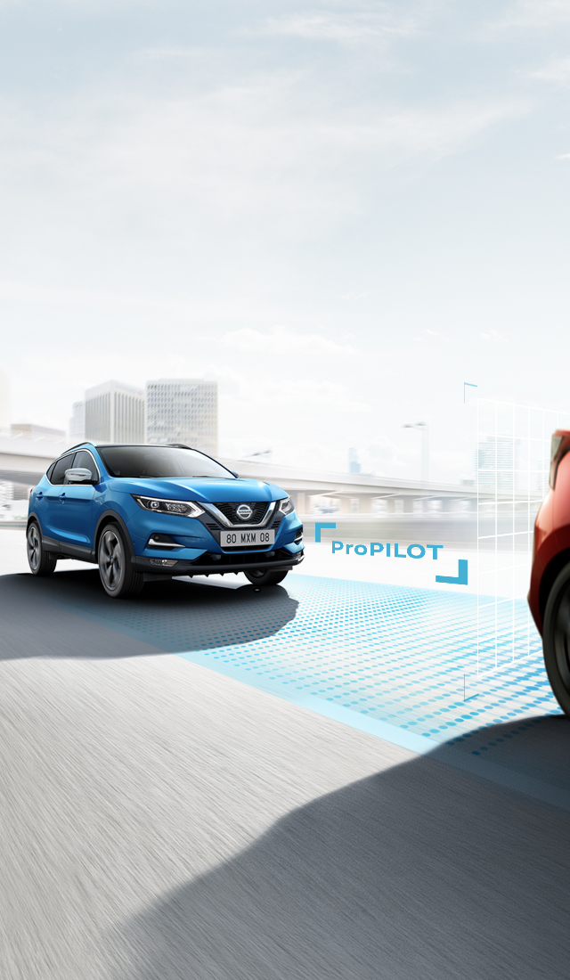Ny Nissan QASHQAI med ProPILOT foto af kørsel på motorvej